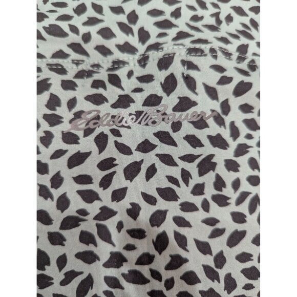 Eddie Bauer Womens BLue & Black Animal Print Skirt Size L/G Lightweight Stretchy - Picture 5 of 10